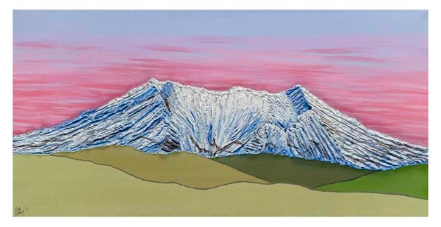 "Mt Ruapehu at Winter Sunset"